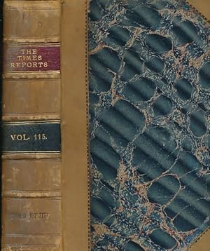 Imagen del vendedor de The Law Times Reports of Cases Decided in the House of Lords, the Privy Council, the Court of Appeal, the Chancery Division, . and the Railway and Canal Commission Court. Volume 115. September 1916 - February 1917 a la venta por Barter Books Ltd