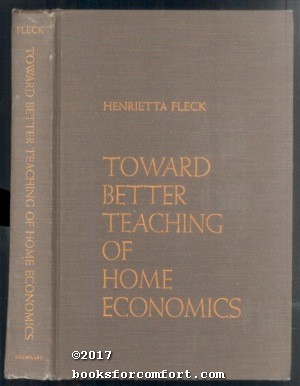 Bild des Verkufers fr Toward Better Teaching of Home Economics zum Verkauf von booksforcomfort