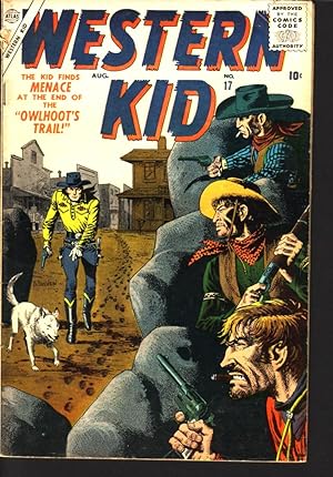 WESTERN KID #17 FINAL ISSUE SEVERIN ROMITA ATLAS 1957 VG