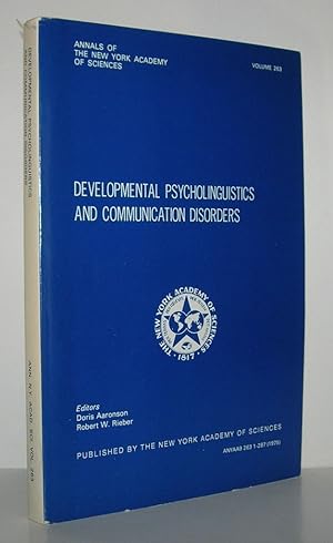 Immagine del venditore per DEVELOPMENTAL PSYCHOLINGUISTICS AND COMMUNICATION DISORDERS venduto da Evolving Lens Bookseller