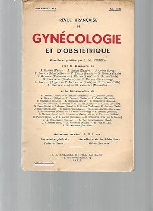 Revue Gynécologique et d?Obstétrique - N°6 : juin 1939