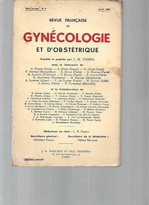 Revue Gynécologique et d?Obstétrique - N°4 : avril 1939