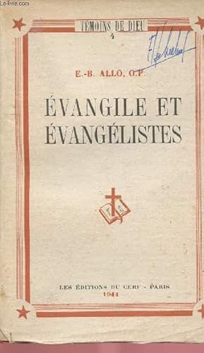 Bild des Verkufers fr EVANGILE ET EVANGELISTES zum Verkauf von Le-Livre