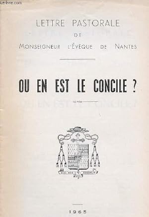 Seller image for LETTRE PASTORALE : OU EN EST LE CONCILE ? for sale by Le-Livre