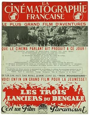 LA CINEMATOGRAPHIE FRANÇAISE - N° 853.: