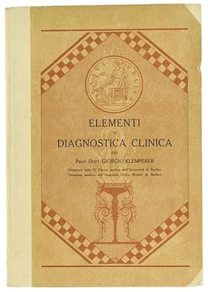 ELEMENTI DI DIAGNOSTICA CLINICA.: