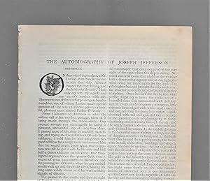 Seller image for The Autobiography Of Joseph Jefferson, Part VII for sale by Legacy Books II