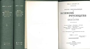 Manuel bibliographique des sciences psychiques ou occultes. Paris, Dorbon 1912, ma