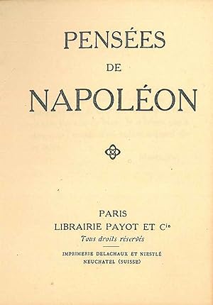 Pensées de Napoléon