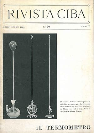 Il termometro. Numero monografico della rivista Ciba. N. 20, ottobre 1949, anno III