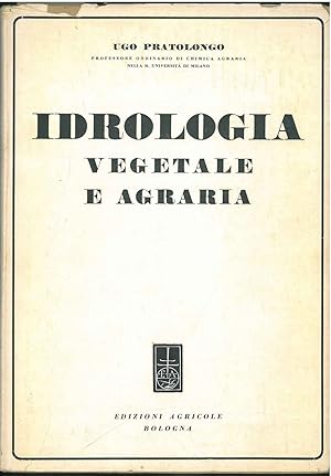 Idrologia vegetale e agraria