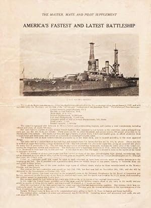 AMERICA'S FASTEST AND LATEST BATTLESHIP--U.S.S. SOUTH CAROLINA:; The Master, Mate and Pilot Suppl...