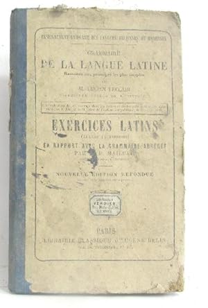Seller image for Grammaire de la langue latine ramene aux principes les plus simples for sale by crealivres