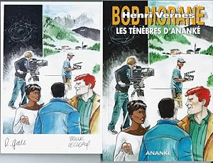 Imagen del vendedor de Les Tnbres d'Anank. ( Tirage hors commerce  250 exemplaires numrots avec un ex-libris illustr par Franck Leclercq, sign et numrot par les auteurs ). a la venta por Librairie Victor Sevilla