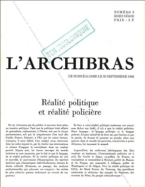 Imagen del vendedor de L'Archibras 5. Le Surralisme le 30 septembre 1968. a la venta por Librairie-Galerie Dorbes Tobeart