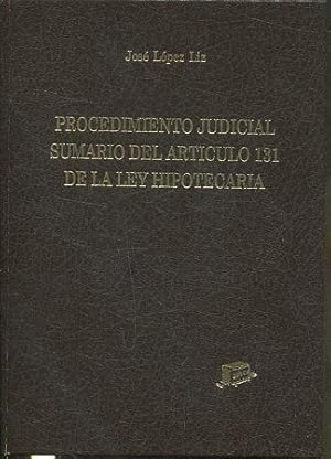 PROCEDIMIENTO JUDICIAL SUMARIO DEL ARTICULO 131 DE LA LEY HIPOTECARIA.