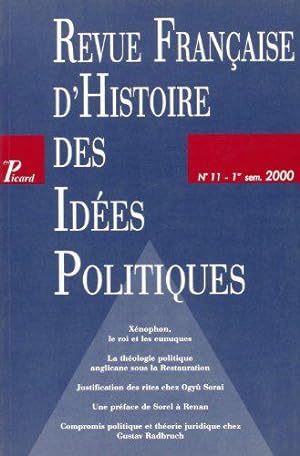 Imagen del vendedor de Revue franaise d'histoire des ides politiques, numro 11 a la venta por JLG_livres anciens et modernes