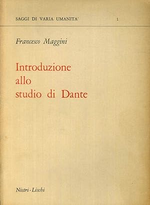 Bild des Verkufers fr Introduzione allo Studio di Dante zum Verkauf von Libro Co. Italia Srl