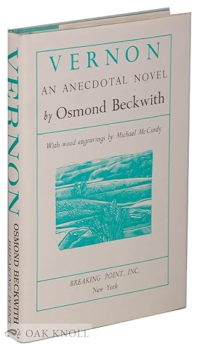 Seller image for VERNON: AN ANECDOTAL NOVEL for sale by Oak Knoll Books, ABAA, ILAB