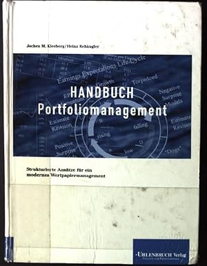 Seller image for Handbuch Portfoliomanagement : strukturierte Anstze fr ein modernes Wertpapiermanagement. for sale by books4less (Versandantiquariat Petra Gros GmbH & Co. KG)