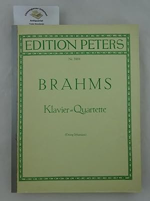 Quartette für Klavier, Violine, Viola und Violoncello.10443. Herausgegeben von Georg Schumann. Ed...