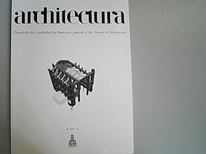 Seller image for Architectura : Zeitschrift fr Geschichte der Baukunst. Journal of the history of architecture. Band 42, Vol.1, 2.2012. for sale by Antiquariat Bookfarm