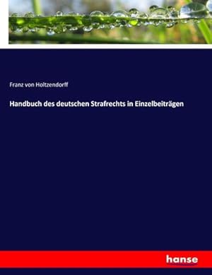 Bild des Verkufers fr Handbuch des deutschen Strafrechts in Einzelbeitrgen zum Verkauf von AHA-BUCH GmbH