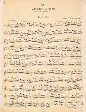 Solo-Piecen für Flöte, op. 30: 24 instructive Übungen für Flöte (in allen Tonarten).