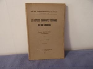 Les espèces survivantes tertiaires du bas-languedoc