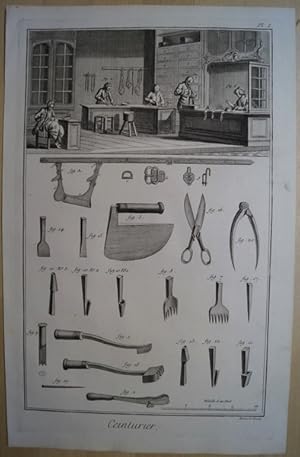 Ceinturier. Handwerker. Original Kupferstich um 1780