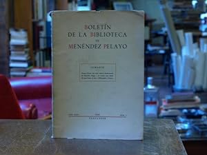 Boletín de la biblioteca de Menéndez Pelayo. Año XXXV- Nº1
