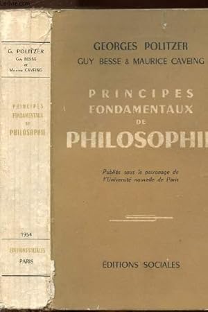 Image du vendeur pour PRINCIPES FONDAMENTAUX DE PHILOSOPHIE mis en vente par Le-Livre