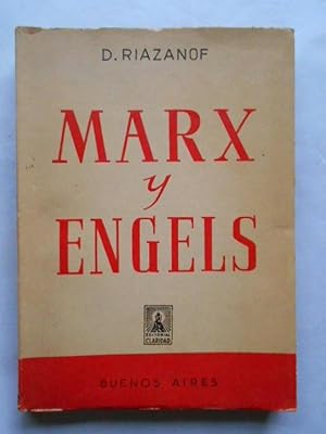 Imagen del vendedor de Marx y Engels. (Conferencias del curso del marxismoen la Academis Comunista de Mosc). a la venta por Carmichael Alonso Libros