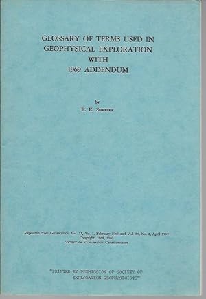 Seller image for Glossary of terms used in geophysical exploration with 1969 addendum for sale by Bookfeathers, LLC