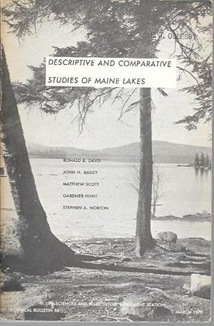 Imagen del vendedor de Descriptive and Comparative Studies of Maine Lakes (Technical Bulletin #88) a la venta por Bookfeathers, LLC