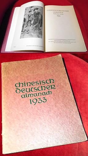 Seller image for Chinesisch deutscher Almanach 1933, for sale by Antiquariat Clement