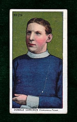 Donald Cameron Vintage Lacrosse Trading Card, 1910 Imperial Tobacco Cigarette Card, Set C59, Card...