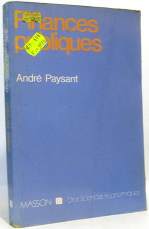 Seller image for Finances publiques for sale by crealivres