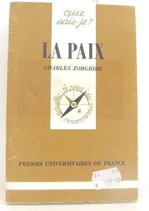 Seller image for La paix for sale by crealivres