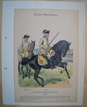 Image du vendeur pour Militaria. Kur-Sachsen. Krassier-Regiment von Rex. 1785 mis en vente par Treptower Buecherkabinett Inh. Schultz Volha