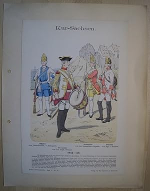 Image du vendeur pour Militaria. Kur-Sachsen. 1745-50 mis en vente par Treptower Buecherkabinett Inh. Schultz Volha