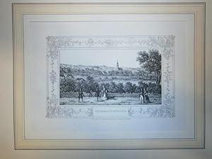 Bild des Verkufers fr Neubrandenburg. Gesamtansicht. Lithographie aus Lisch, Meklenburg in Bildern. zum Verkauf von NORDDEUTSCHES ANTIQUARIAT