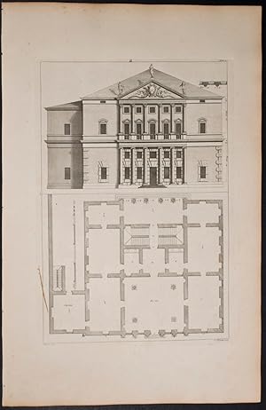 Seller image for Building & Plan for sale by Trillium Antique Prints & Rare Books