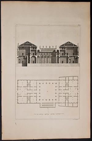 Seller image for Building & Plan for sale by Trillium Antique Prints & Rare Books