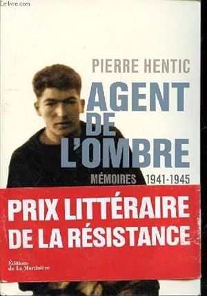 Bild des Verkufers fr AGENT DE L'OMBRE - MEMOIRES 1941-1945 zum Verkauf von Le-Livre
