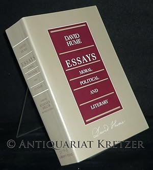 Bild des Verkufers fr Essays. Moral, Political and Literary. [By David Hume]. Edited and with a Foreword, Notes, and Glossary by Eugene F. Miller. zum Verkauf von Antiquariat Kretzer