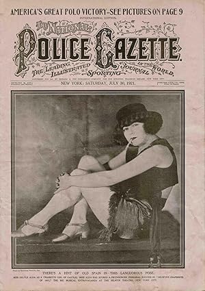THE NATIONAL POLICE GAZETTE. THE LEADING ILLUSTRATED SPORTING JOURNAL IN THE WORLD. (1 ISSUE)
