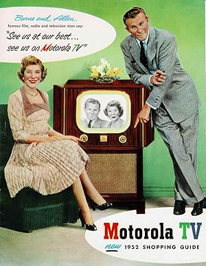 MOTOROLA TELEVISION ADVERTISEMENT FEATURING BURNS AND ALLEN 1952 Shopping Guide