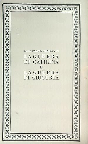 Bild des Verkufers fr La guerra di catilina e la guerra di giugurta zum Verkauf von Librodifaccia