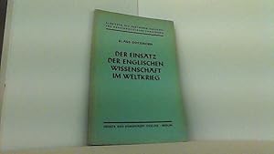 Bild des Verkufers fr Der Einsatz der englischen Wissenschaft im Weltkrieg. zum Verkauf von Antiquariat Uwe Berg